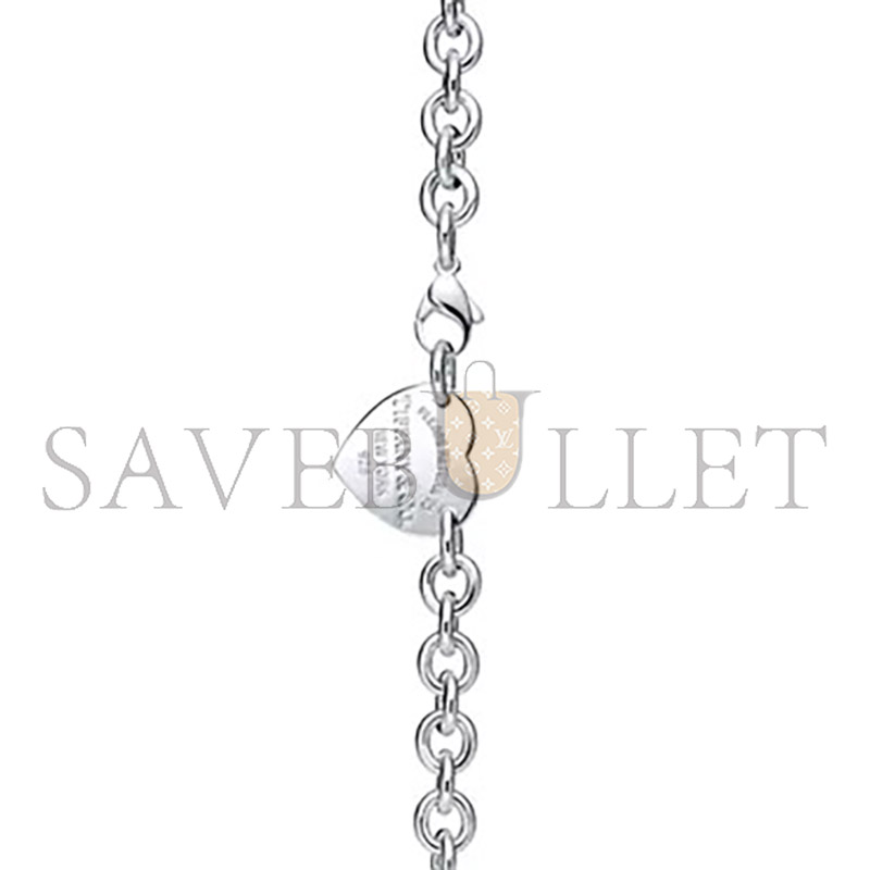 TIFFANY HEART TAG CHAIN LINK CHOKER IN SILVER 19936562